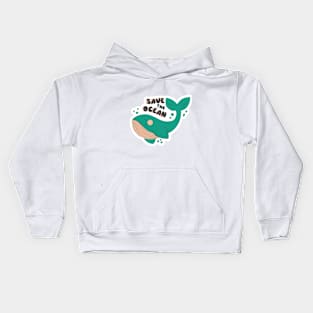 Save the ocean Kids Hoodie